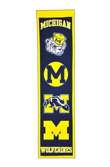 Michigan Wolverines Heritage Banner University Ncaa