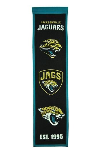 Jacksonville Jaguars Heritage Banner Nfl Man Cave Game Room Office