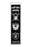 Oakland Raiders Heritage Banner Nfl Man Cave Game Room Office