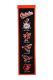 Baltimore Orioles Heritage Banner Mlb Man Cave Game Room Office