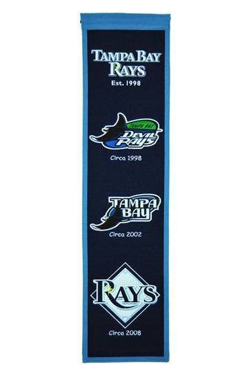 Tampa Bay Rays Heritage Banner Mlb Man Cave Game Room Office Sign