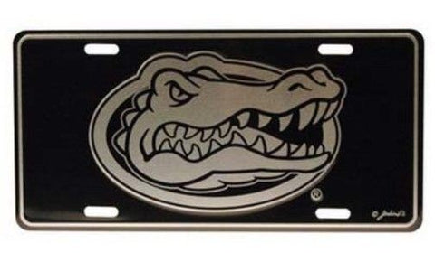 Lsu Tigers Laser Mirror Car Tag Purple Tiger Eye