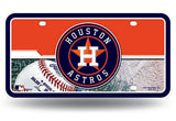 Houston Astros Car Truck Tag License Plate Mlb Baseball Metal Sign