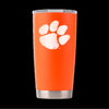 Clemson Tigers 20 Oz  Orange Insulated Tumbler