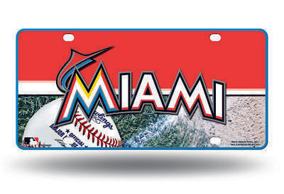 Miami Marlins Car Truck Tag License Plate Mlb Baseball Metal Sign