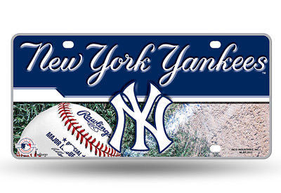 NEW YORK YANKEES CAR TRUCK TAG LICENSE PLATE MLB BASEBALL METAL SIGN NY