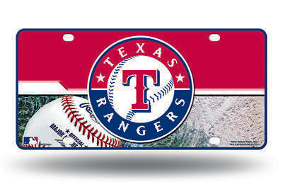 Texas Rangers Car Truck Tag License Plate Metal Sign