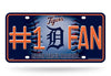 Detroit Tigers  #1 Fan Car Truck Tag License Plate Mlb Baseball Metal Sign