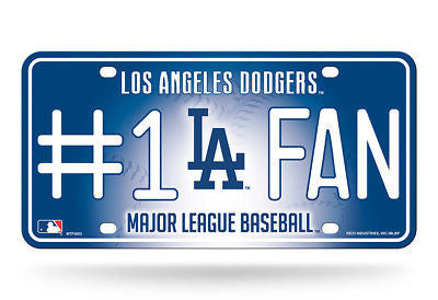 Los Angeles Dodgers #1 Fan Car Tag MLB