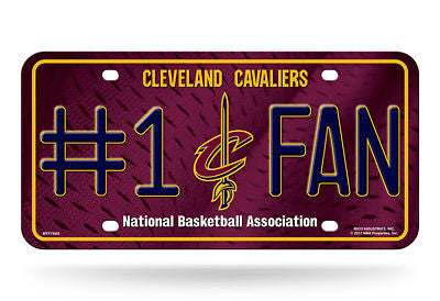 Cleveland Cavaliers #1 Fan Car Truck License Plate Nba Basketball Metal Sign