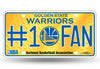 Golden State Warriors #1 Fan Car Truck License Plate Nba Basketball Metal Sign