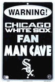 Chicago White Sox Sign Warning Fan Man Cave Metal Parking Sign 8