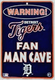 Detroit Tigers Sign Warning Fan Man Cave Metal Parking Sign 8