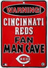 Cincinnati Reds Sign Warning Reds Fan Man Cave Metal Parking Sign 8