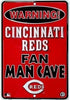 Cincinnati Reds Sign Warning Reds Fan Man Cave Metal Parking Sign 8