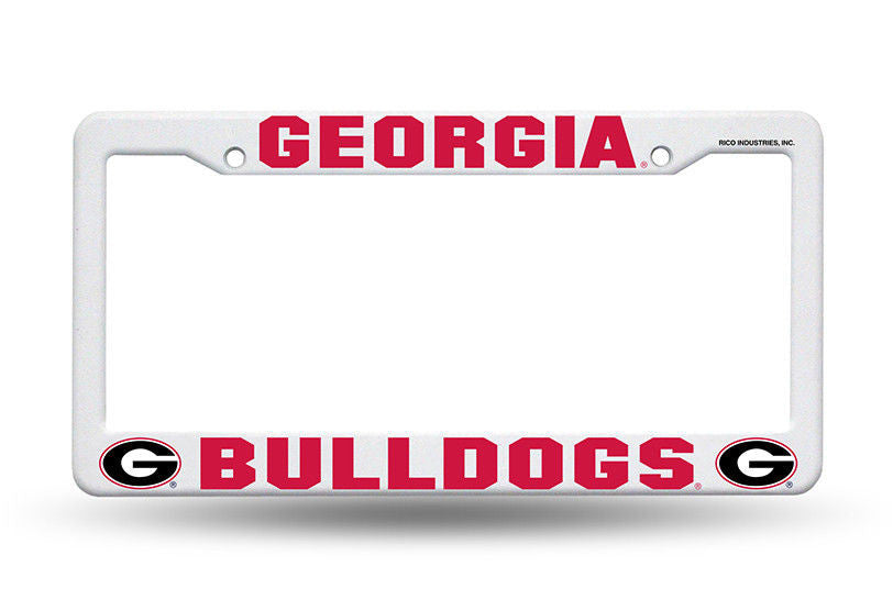 Georgia Bulldogs Tide Car Truck Tag License Plate Frame University Red & Black