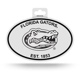 FLORIDA GATORS BLACK AND WHITE OVAL DECAL STICKER  4