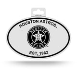 Houston Astros Black And White Oval Decal Sticker 4