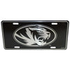 Missouri Tigers License Plate Elite Metal Silver Black