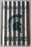 Michigan State Spartans Corrugated Metal Sign 12 X 18