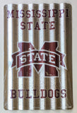 Mississippi State Bulldogs Corrugated Metal Sign 12 X 18