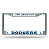 Los Angeles Dodgers Car Truck Tag Metal License Plate Frame Chrome White Mlb La
