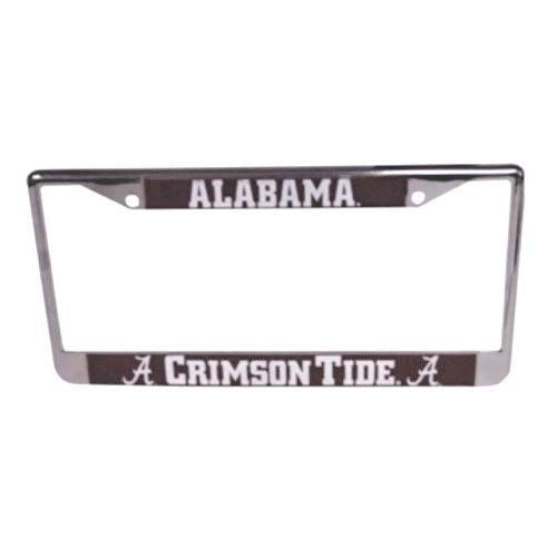 Alabama Crimson Tide Car Truck Tag Metal Chrome License Plate Frame