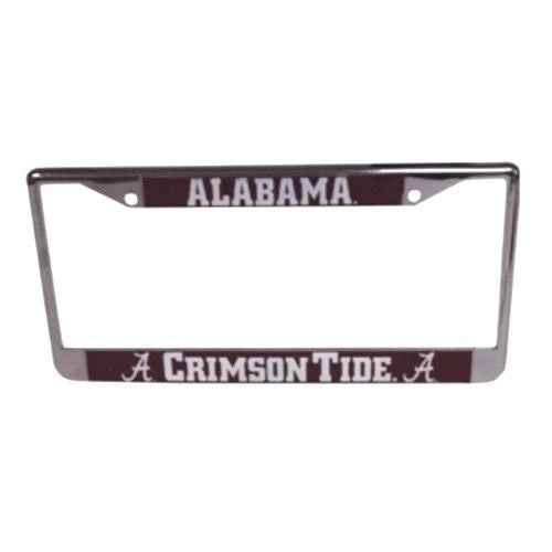 Alabama Crimson Tide Car Truck Tag Metal Chrome License Plate Frame