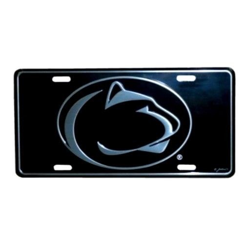 Penn State Nittany Lions Elite Car Truck Tag License Plate Black Sign