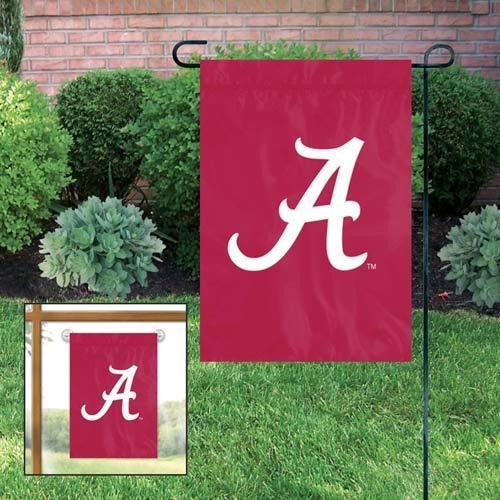 Alabama Crimson Tide Mini Flag Applique Embroidered W Free Window Hanger Garden