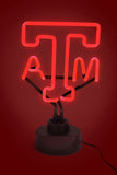 Texas A&M Aggies Neon Sign Light Table Top Lamp University Maroon Man Cave