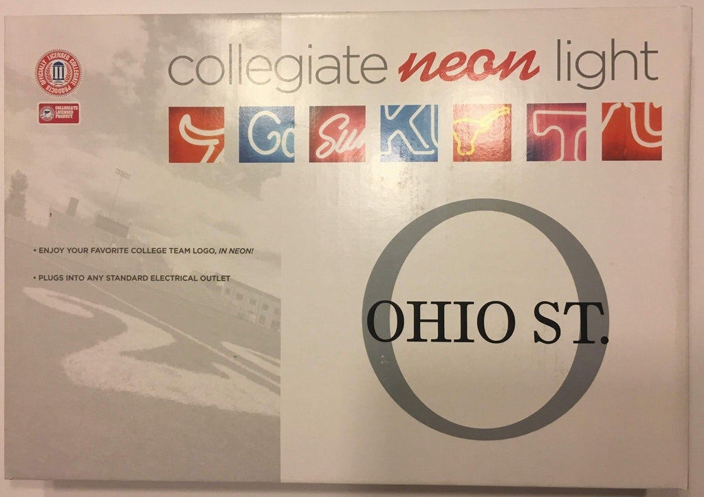 Ohio State Buckeyes Neon Sign Light Table Top Lamp University Man Cave Office