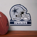 Dallas Cowboys Metal Helmet Sign 8X8 Nfl Die Cut Steel Heavy Duty Man Cave Sport