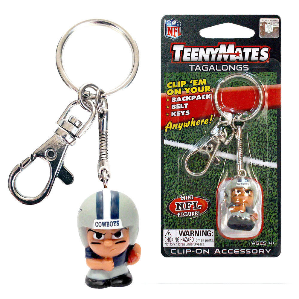 Dallas Cowboys Teenymates Tagalongs Nfl Clip On Accessory Belt Backpack Keys