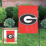 Georgia Bulldogs Mini Flag Applique Embroidered W Free Window Hanger Garden