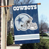 DALLAS COWBOYS APPLIQUE EMBROIDERED 2 SIDED OVERSIZED HOUSE FLAG INDOOR OUTDOOR