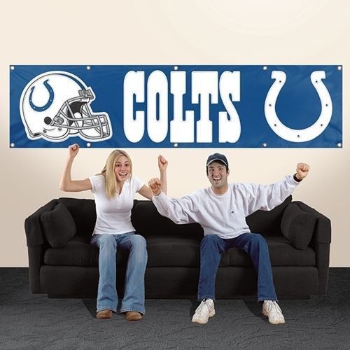 Indianapolis Colts 8' X 2' Banner 8 Foot Heavyweight Nylon Sign You'Re Country