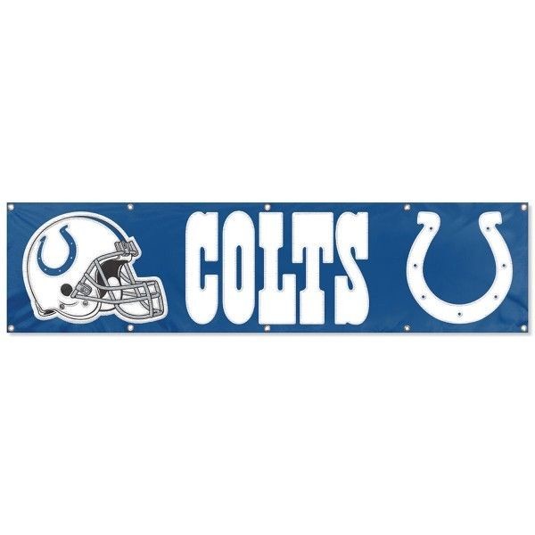 Indianapolis Colts 8' X 2' Banner 8 Foot Heavyweight Nylon Sign You'Re Country
