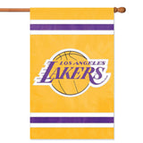 LOS ANGELES LAKERS APPLIQUE BANNER HOUSE FLAG OUTDOOR 44