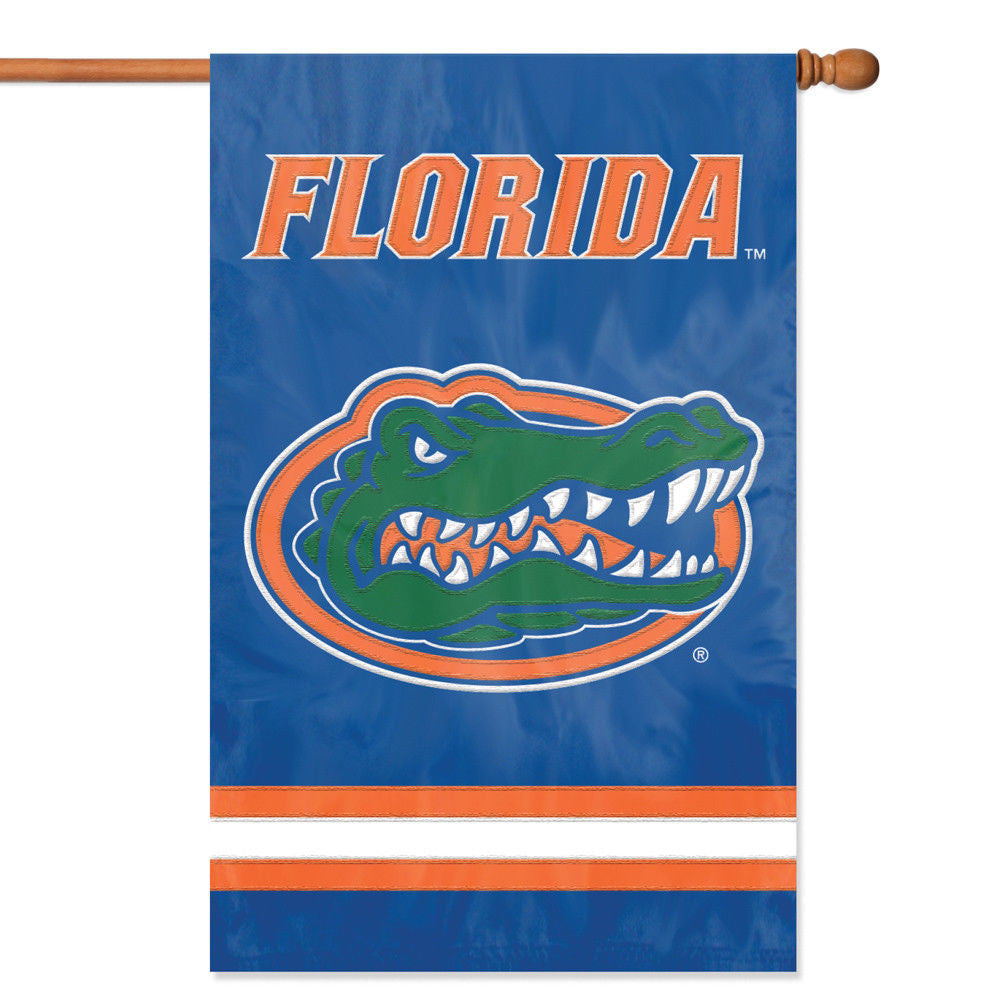 Florida Gators Applique Banner House Flag Indoor Outdoor 44"X28" Oversized Sign