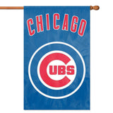 CHICAGO CUBS APPLIQUE BANNER HOUSE FLAG OUTDOOR 44