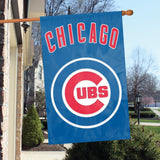 CHICAGO CUBS APPLIQUE BANNER HOUSE FLAG OUTDOOR 44