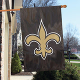 New Orleans Saints Applique Embroidered 2Sided House Flag Indoor Outdoor Nylon