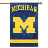 Michigan Wolverines Applique Banner House Flag Indoor Outdoor 44