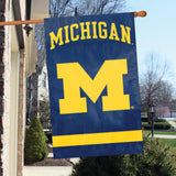 Michigan Wolverines Applique Banner House Flag Indoor Outdoor 44