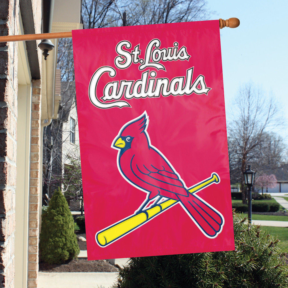St. Louis Cardinals Applique Banner House Flag Oversized