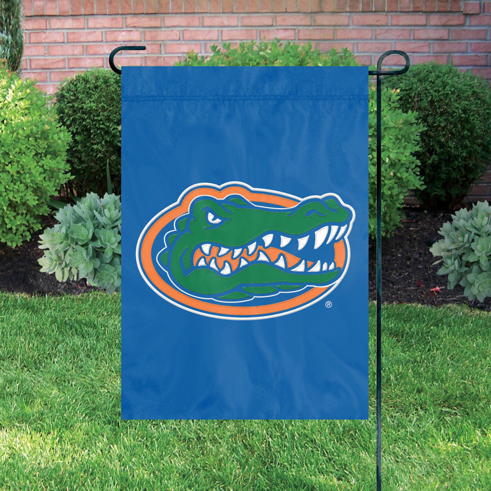 Florida Gators Garden Flag Applique Embroidered Premium Quality Full Size Nylon