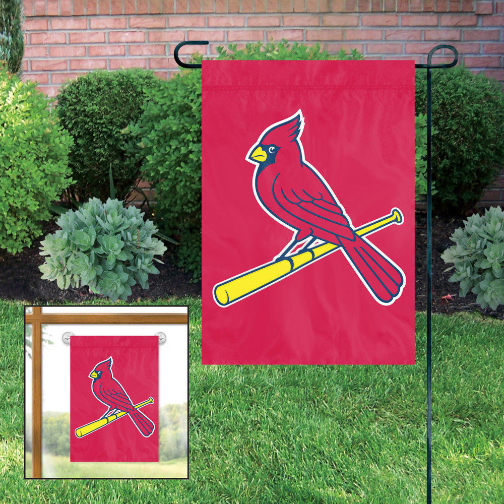 ST. LOUIS CARDINALS GARDEN FLAG APPLIQUE EMBROIDERED FREE WINDOW HANGER PREMIUM