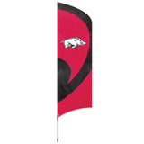 Arkansas Razorbacks 8.5 Foot Tall Team Flag 11.5' Pole Sign Banner Applique