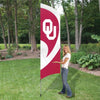OKLAHOMA SOONERS 8.5 FOOT TALL TEAM FLAG 11.5' POLE SIGN BANNER APPLIQUE